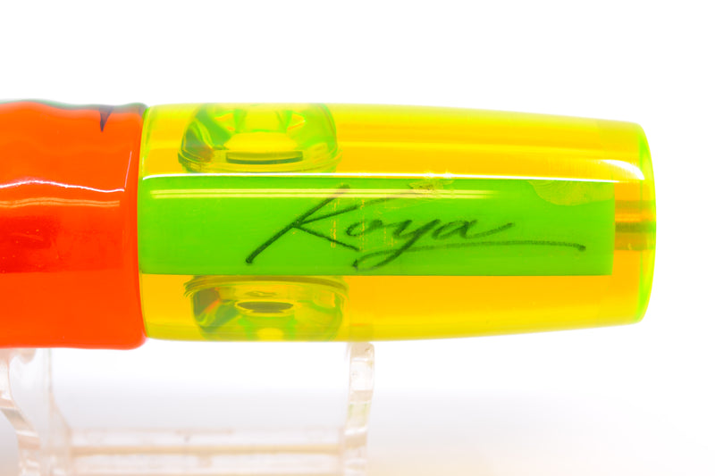Koya Lures Chartreuse Rainbow Green Pearl Hard Head 9" 4oz Skirted Guacamaya