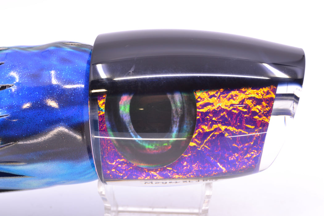 Moyes Lures Purple-Pink Dichro Black Back XL J-Boy Teaser 16.3oz FT Vinyl Skipjack GZE