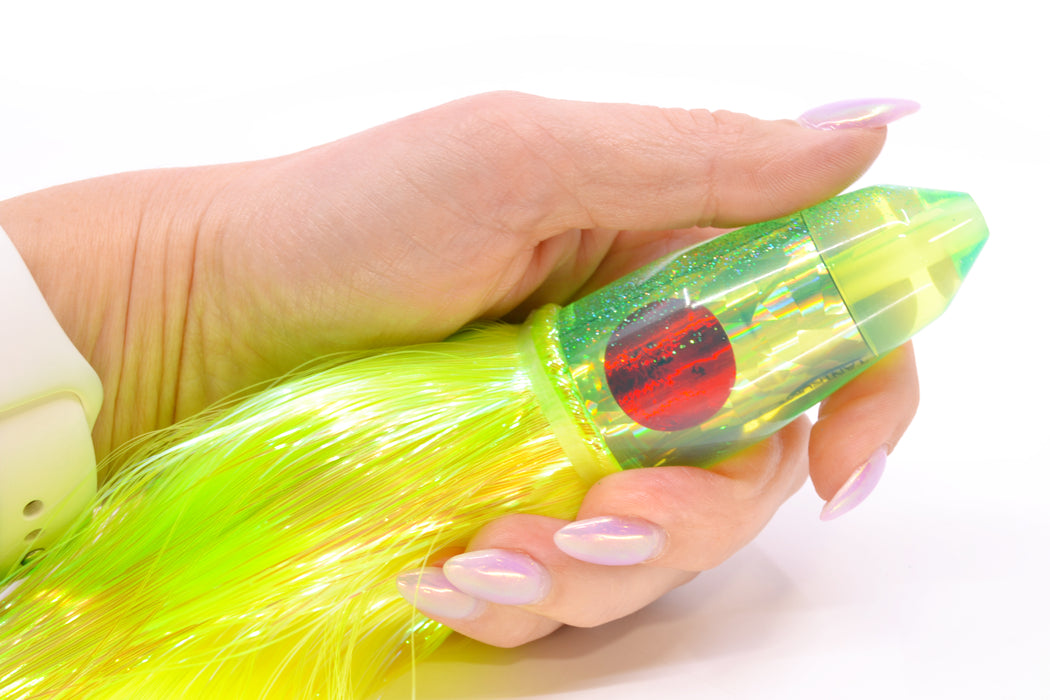 TANTRUM Lures Chartreuse Rainbow Ice Blue Back Medium Bullet 9" 7oz Strobez GZE