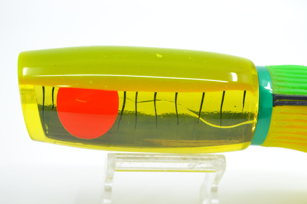 Amaral Lures Yellow Chrome-Mirrored Chartreuse Back Mamba 15" 9oz