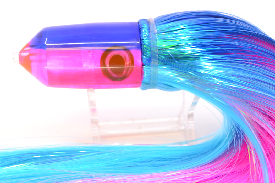 Moyes Lures Pink MOP Blue Back 2-Hole Small Sniper Jet 9" 5.7oz Strobez Blue-Ice Blue