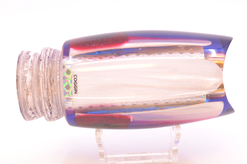 Coggin Lures Real Shell over Silver Scale Blue-Red Back Tado Mauna Kea Scoop 14" 10oz