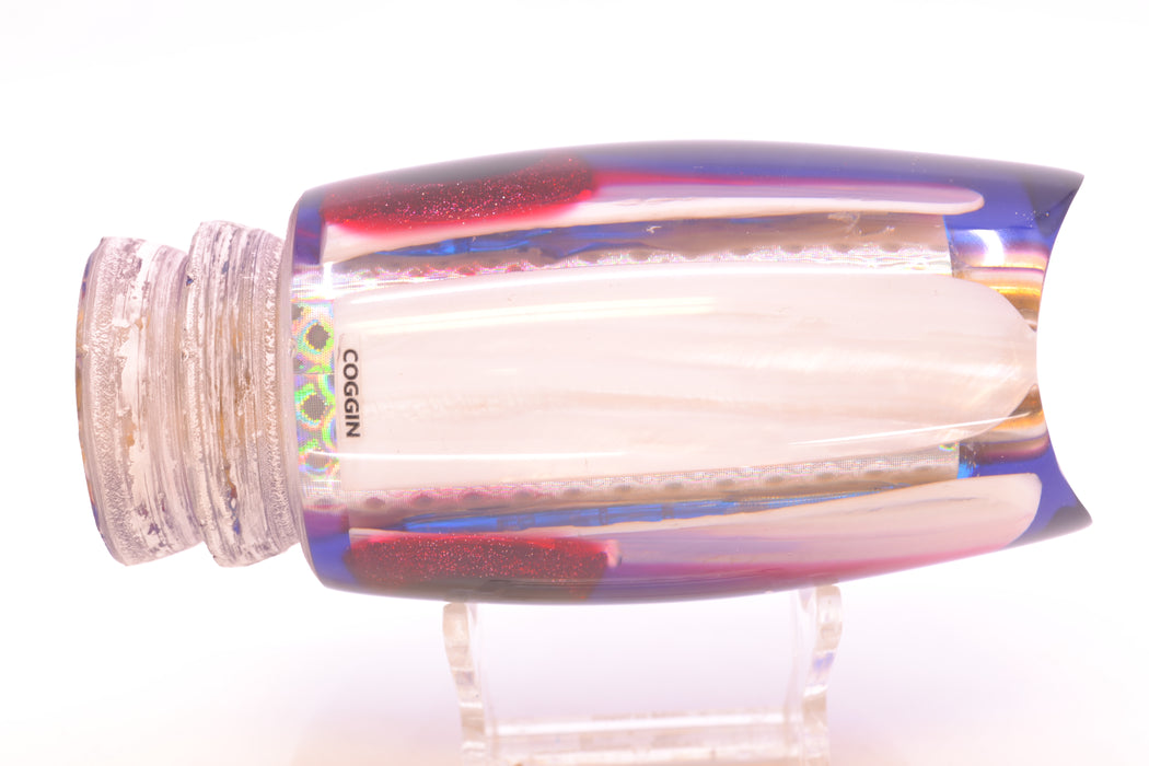 Coggin Lures Real Shell over Silver Scale Blue-Red Back Tado Mauna Kea Scoop 14" 10oz