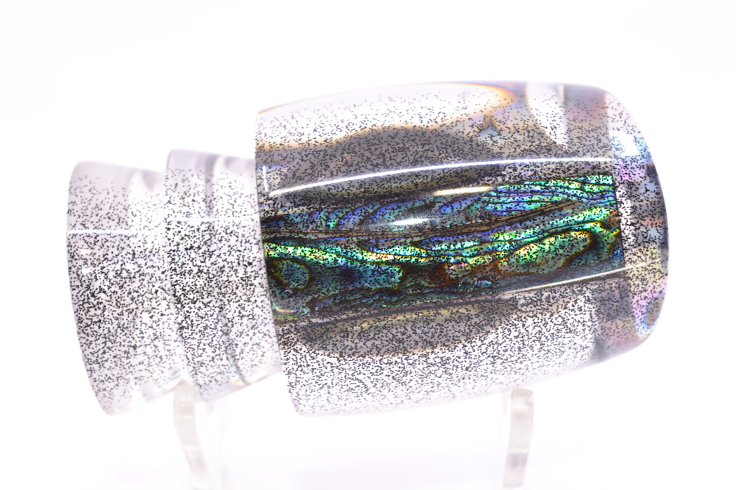 Moyes Lures Blue-Purple Abalone Black Back Taxi Eyes Bushmaster 12" 5.5oz