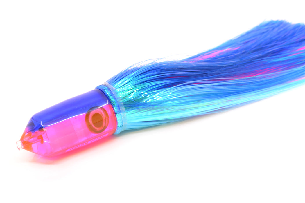 Moyes Lures Pink MOP Blue Back 2-Hole Small Sniper Jet 9" 5.7oz Strobez Blue-Ice Blue
