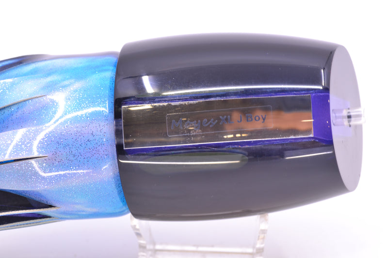 Moyes Lures Purple-Pink Dichro Black Back XL J-Boy Teaser 16.3oz FT Vinyl Skipjack