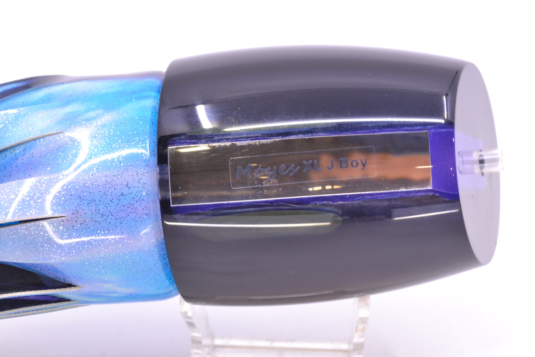 Moyes Lures Purple-Pink Dichro Black Back XL J-Boy Teaser 16.3oz FT Vinyl Skipjack GZE