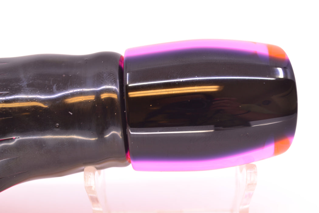 Moyes Lures Pink MOP Black Back Taxi Eyes Medium J-Boy 12" 7oz Skirted Skipjack/Pink