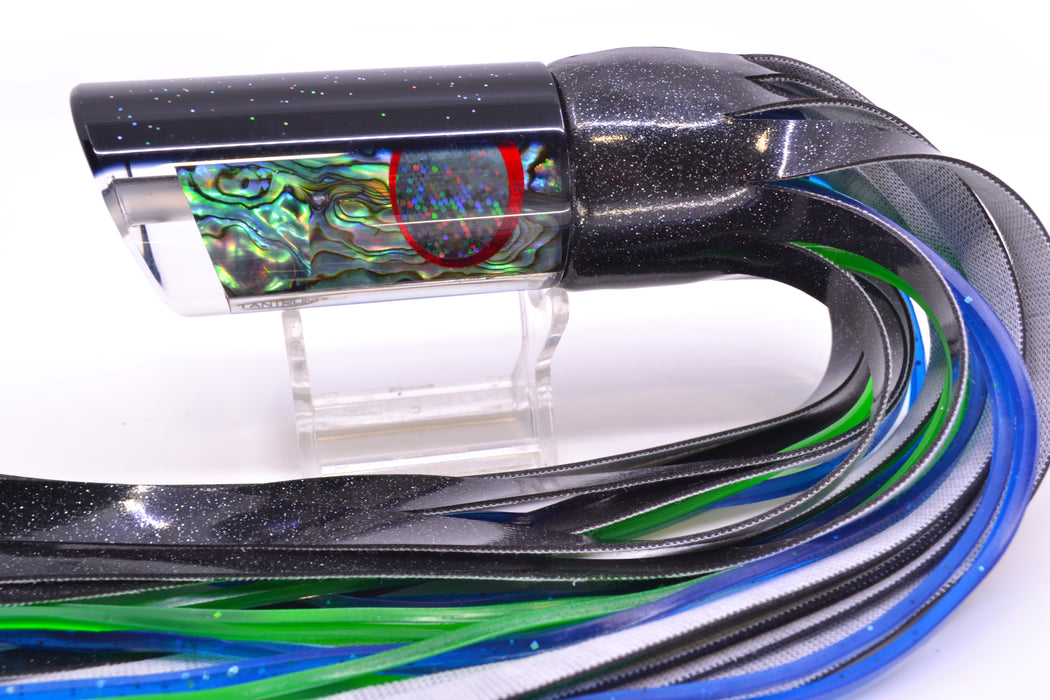 TANTRUM Lures Abalone Shell Black Back Large Tube 12" 7.3oz Vinyl Black