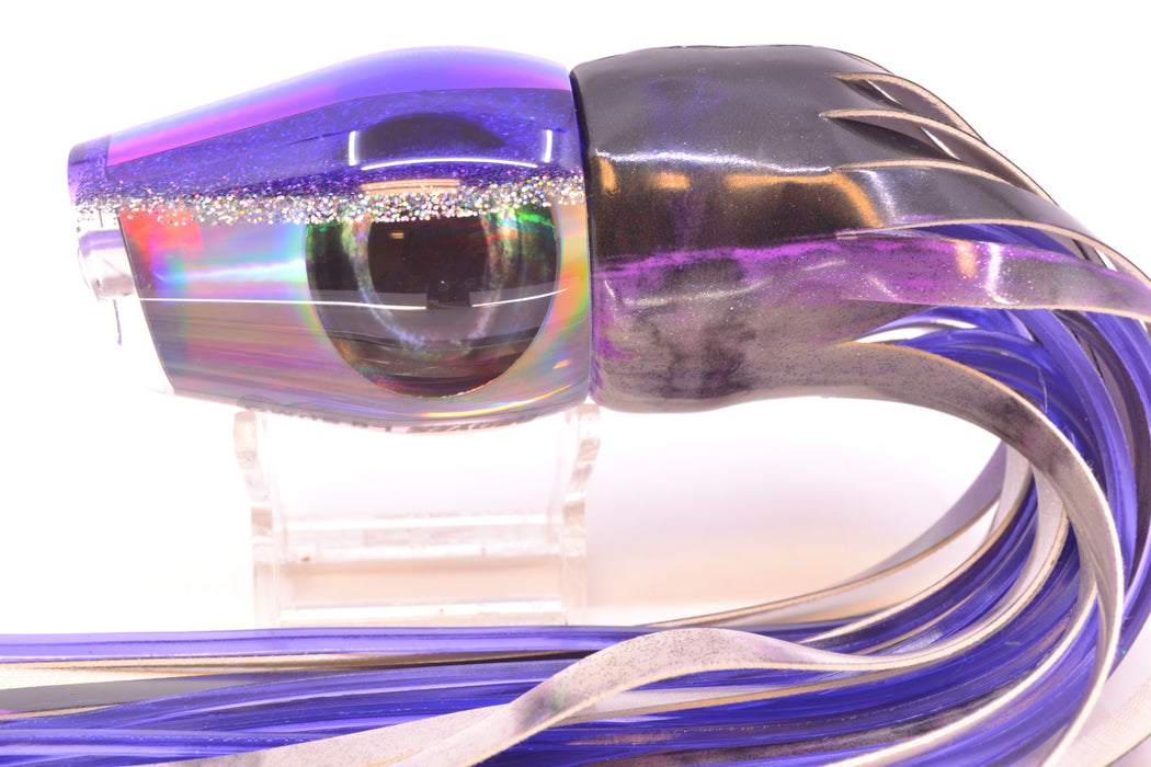 Moyes Lures Silver Rainbow Purple-Silver Back Large Sumo 14" 10.3oz FT Vinyl Purple Drip