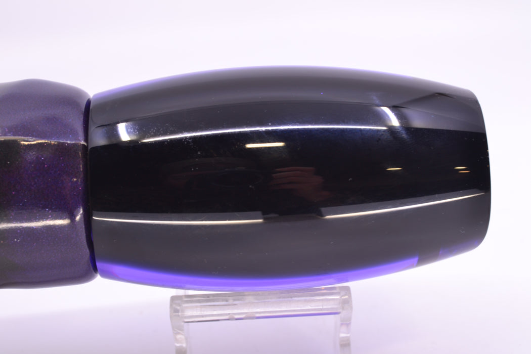 Moyes Lures Purple MOP Black Back Taxi Eyes 1305 16" 14oz Fire Tailz Vinyl Grape Juice