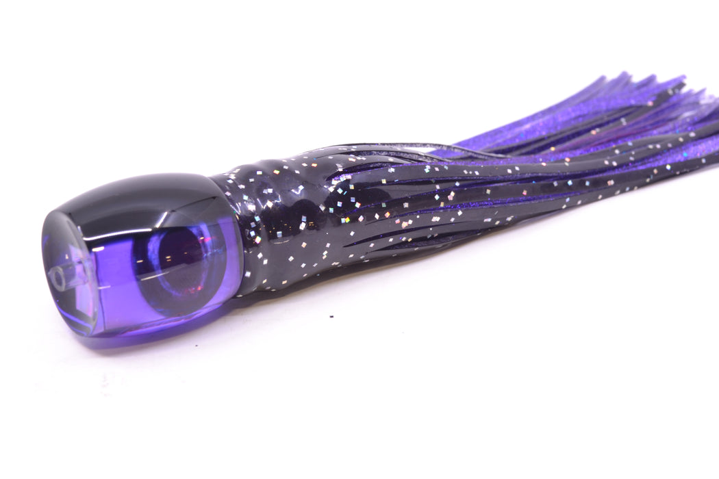 Moyes Lures Purple MOP Black Back Taxi Eyes Small Secret 9" 3oz Skirted Black
