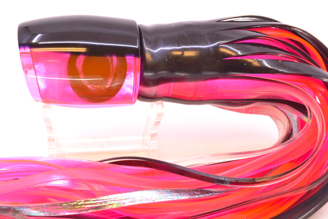 Moyes Lures Pink MOP Black Back Taxi Eyes Medium J-Boy 12" 7oz Skirted Skipjack/Pink