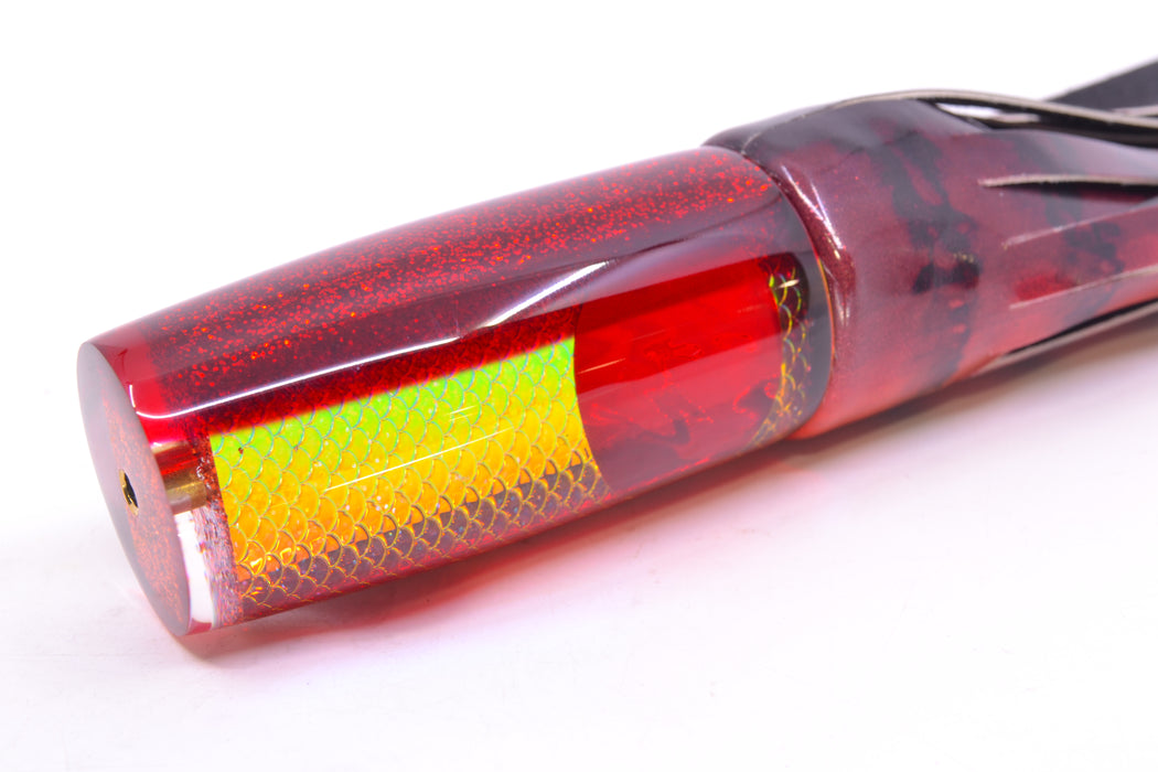 Koya Lures Rainbow Scale Red Back Red Eyes Hard Head 12" 7oz FT Vinyl