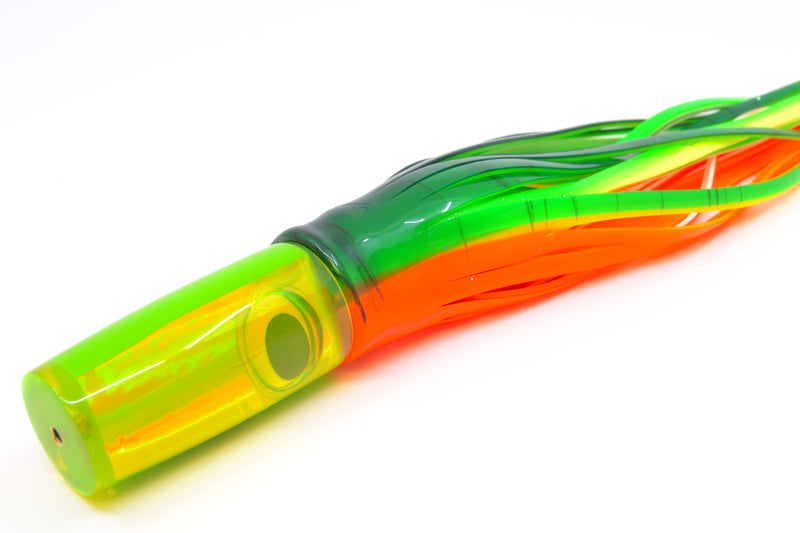 Koya Lures Chartreuse Rainbow Green Pearl Hard Head 9" 4oz Skirted Guacamaya