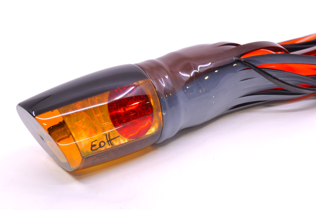 Marlin Magic Amber Awabi Black Back Red Eyes Ruckus 12" 11oz Skirted Root Beer-Petrolero