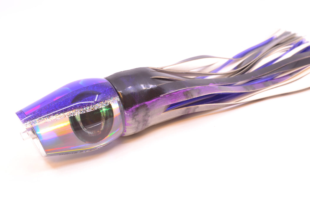 Moyes Lures Silver Rainbow Purple-Silver Back Large Sumo 14" 10.3oz FT Vinyl Purple Drip