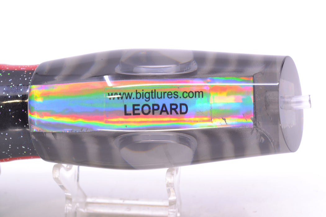 Big T Lures Smoke Rainbow Pearl Black Striped Back Leopard 12" 10.7oz Skirted Black GZE