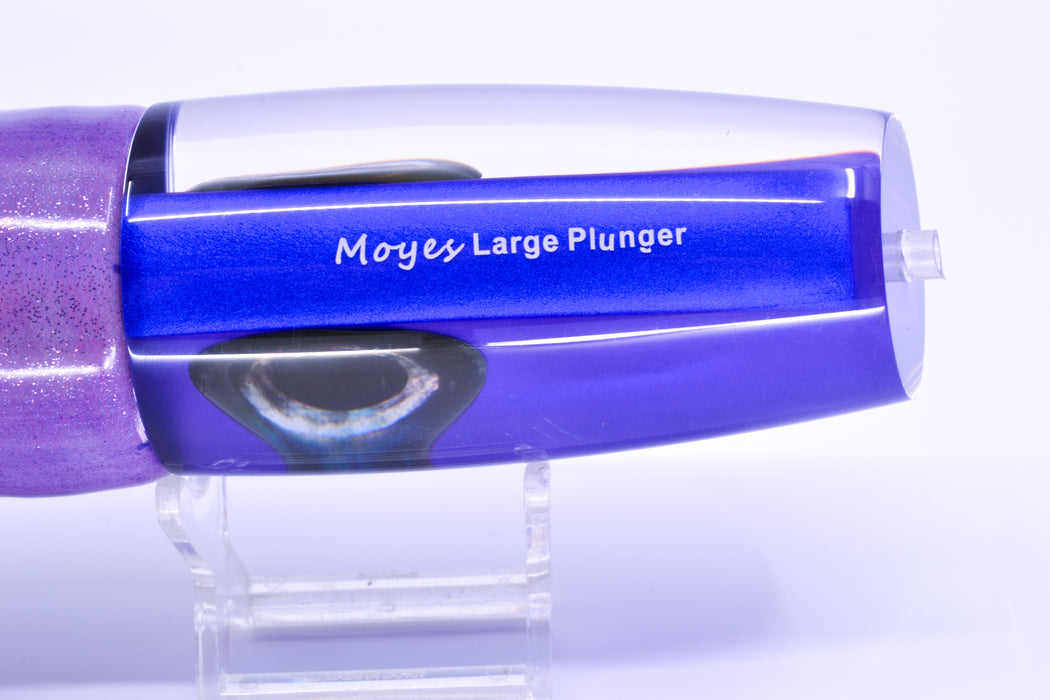 Moyes Lures Purple Pearl Taxi Eyes Large Plunger 14" 11oz FT Vinyl Purple Eclipse