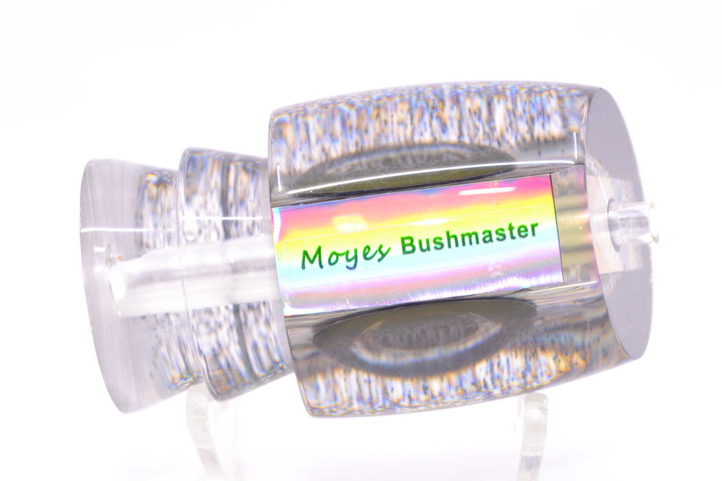 Moyes Lures Blue-Purple Abalone Black Back Taxi Eyes Bushmaster 12" 5.5oz