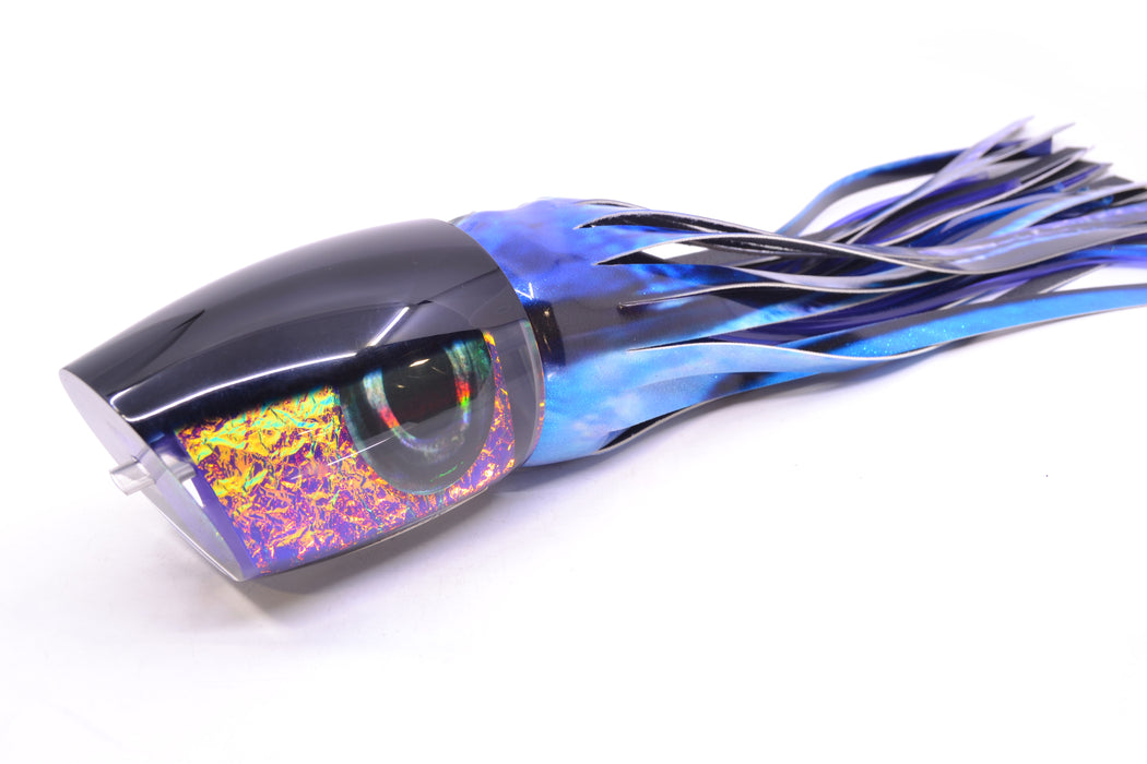 Moyes Lures Purple-Pink Dichro Black Back XL J-Boy Teaser 16.3oz FT Vinyl Skipjack GZE