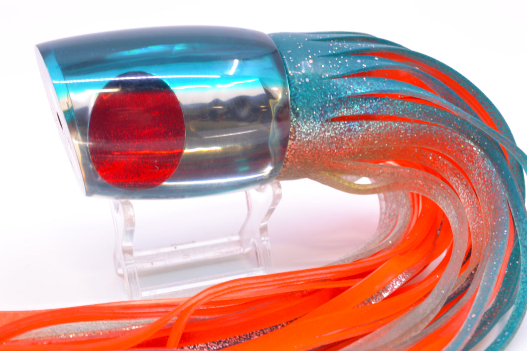 Crane Lures Silver Chrome Teal Back Classic Short Nosed Slant 14" 11oz Skirted New Pre-Owned GZE