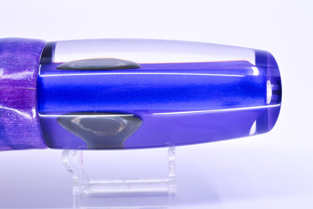 Moyes Lures Purple Pearl Taxi Eyes Large Plunger 14" 11oz FT Vinyl Purple Eclipse