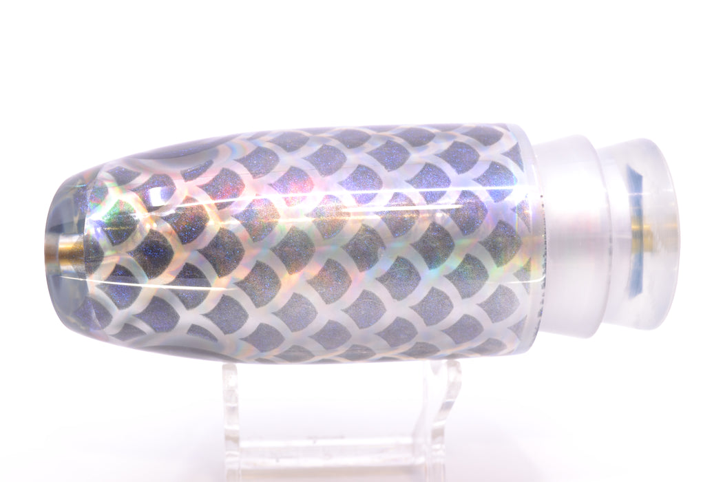 Joe Yee by KEGZ-Niiyama Collab Silver Rainbow Gray Scales Super Plunger 14" 7.2oz GZE