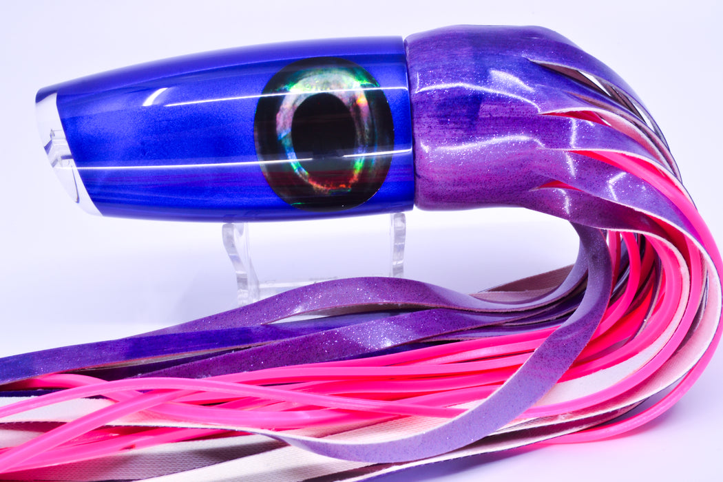 Moyes Lures Purple Pearl Taxi Eyes Large Plunger 14" 11oz FT Vinyl Purple Eclipse