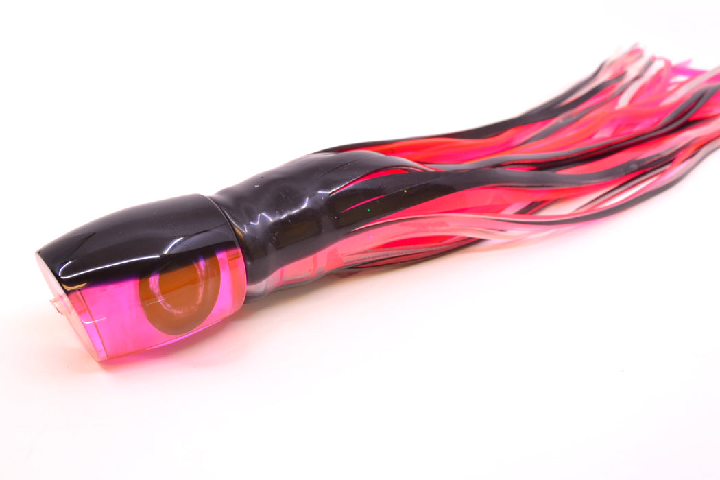 Moyes Lures Pink MOP Black Back Taxi Eyes Medium J-Boy 12" 7oz Skirted Skipjack/Pink