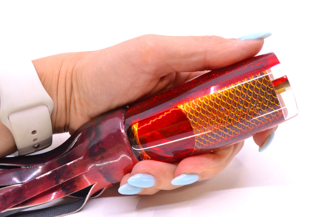 Koya Lures Rainbow Scale Red Back Red Eyes Hard Head 12" 7oz FT Vinyl