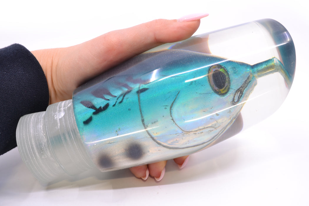 Ali'i Kai Lures Bonito Black-Turquoise-Silver Fish Head #1 Torta Teaser 28.5oz