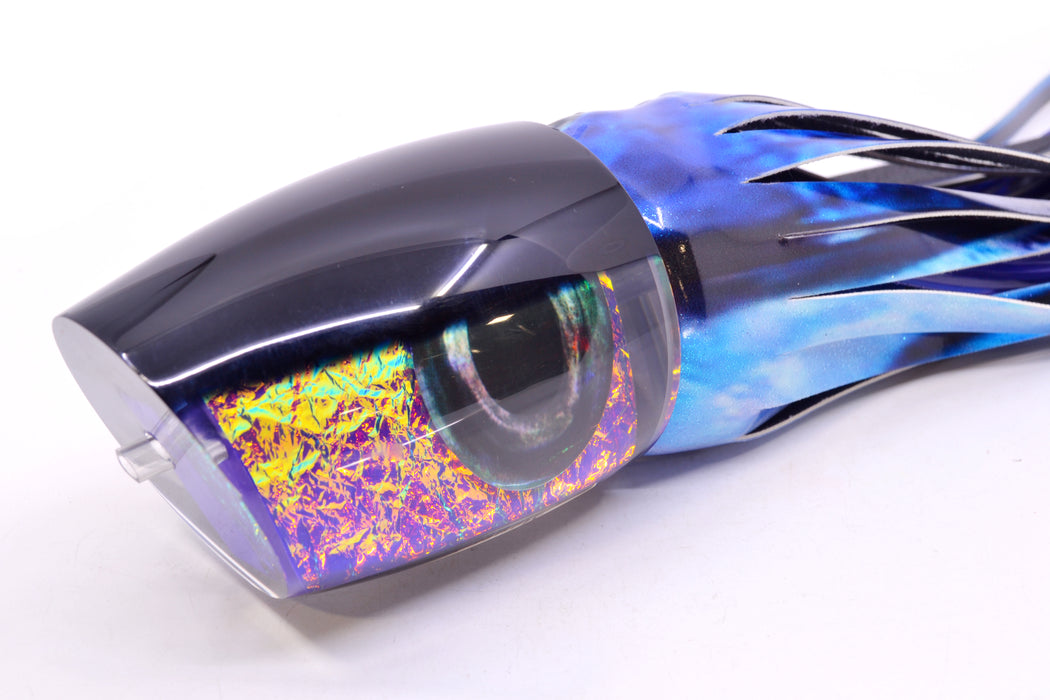 Moyes Lures Purple-Pink Dichro Black Back XL J-Boy Teaser 16.3oz FT Vinyl Skipjack GZE