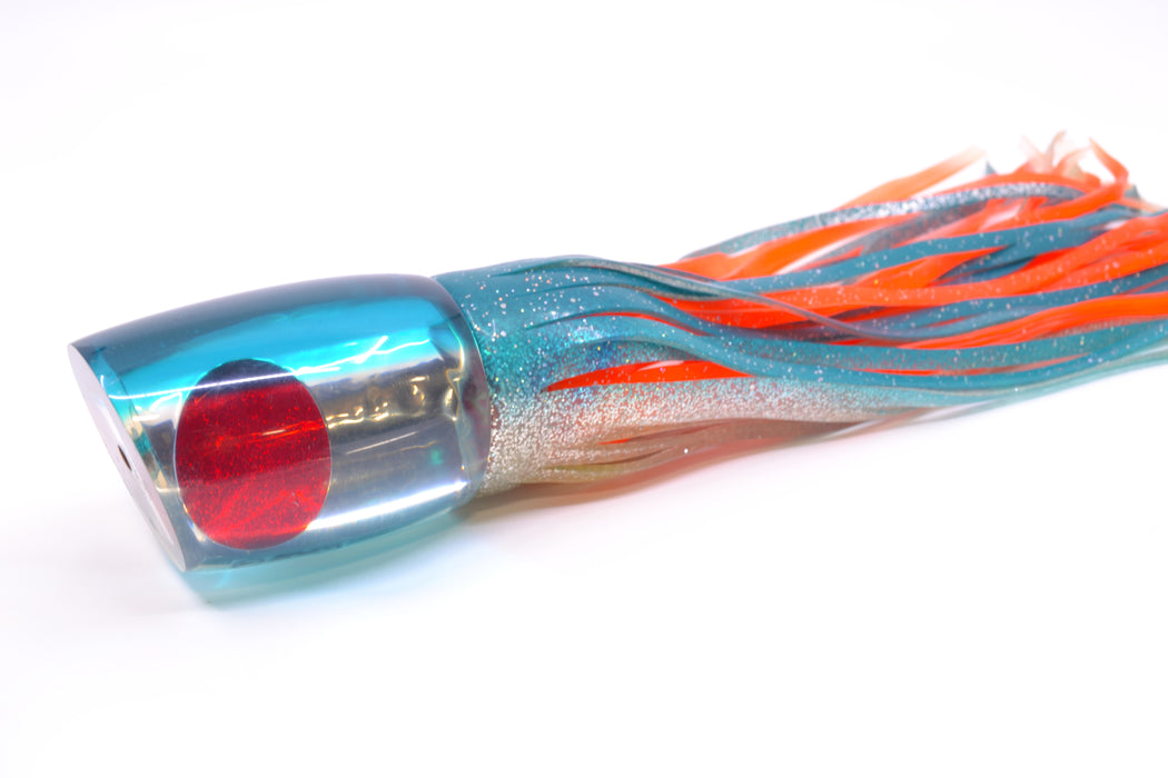 Crane Lures Silver Chrome Teal Back Classic Short Nosed Slant 14" 11oz Skirted New Pre-Owned GZE