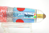 Tanigawa Lures Blue MOP Red Eyes Small Bullet 7" 4oz Skirted Blue-Silver-Pink