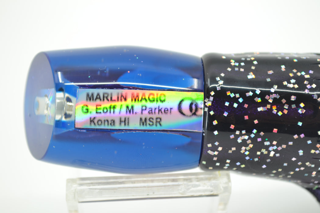Marlin Magic Purple MOP Blue Back Red Eyes MSR 10" 7.5oz Skirted Black-Purple-Blue