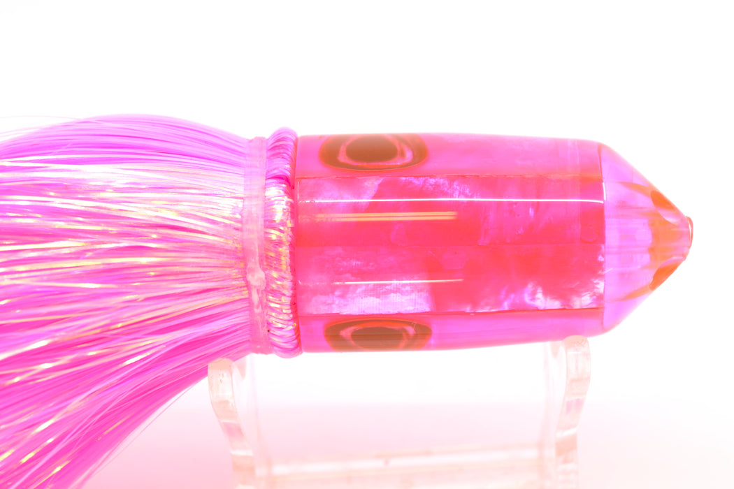 Moyes Lures Pink MOP 2-Hole Small Sniper Jet 9" 5.7oz Strobez Pink/White