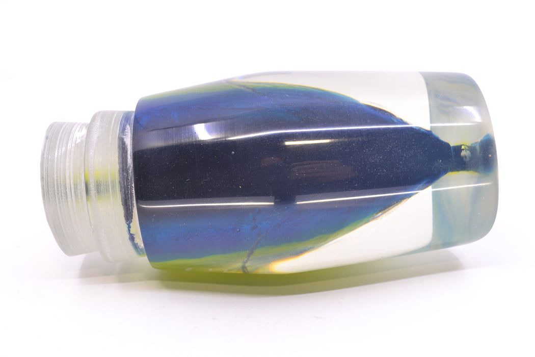 Ali'i Kai Lures Yellowfin Black-Blue-Yellow-Silver Fish Head #1 Torta Teaser 25.5oz