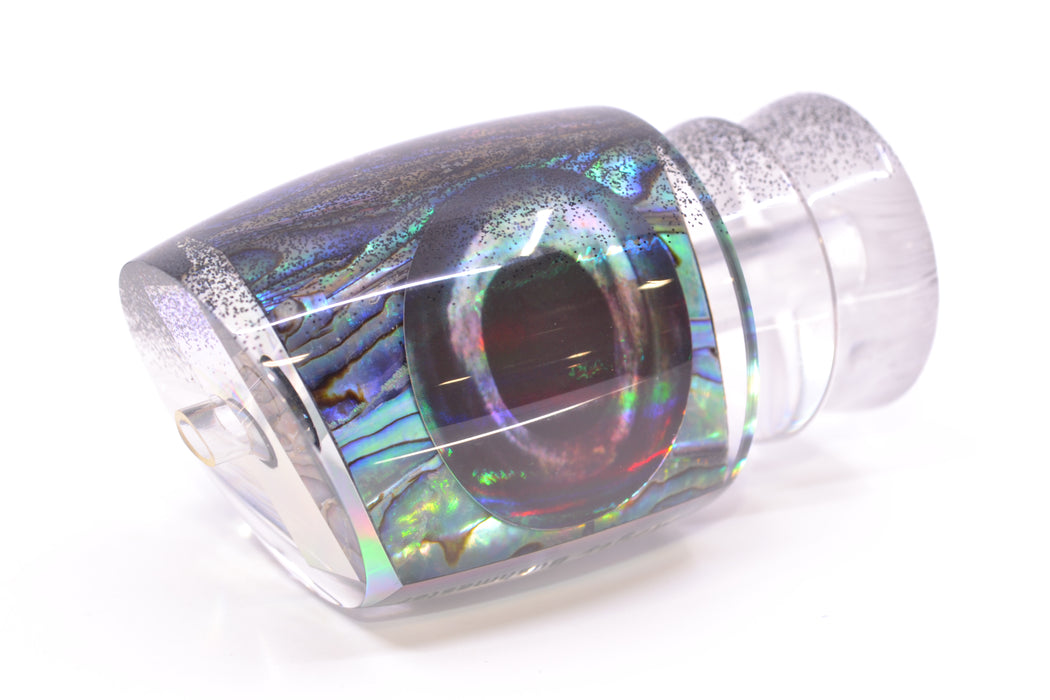 Moyes Lures Blue-Purple Abalone Black Back Taxi Eyes Bushmaster 12" 5.5oz