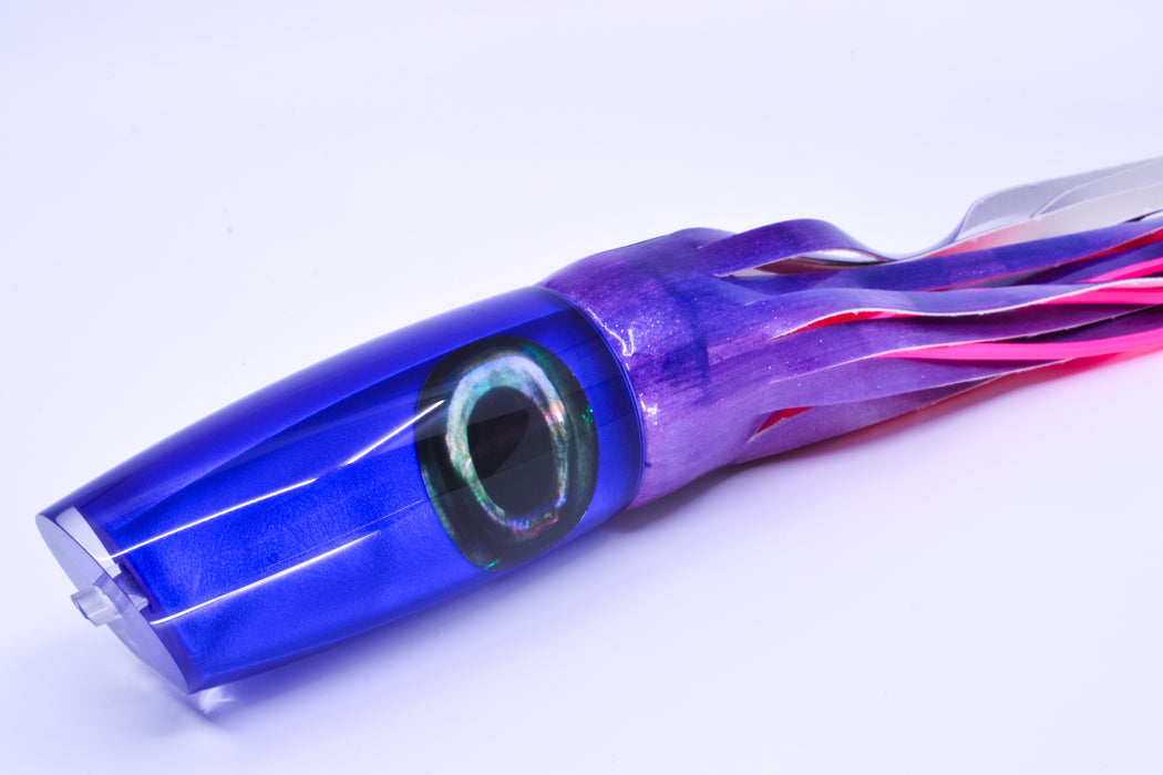 Moyes Lures Purple Pearl Taxi Eyes Large Plunger 14" 11oz FT Vinyl Purple Eclipse