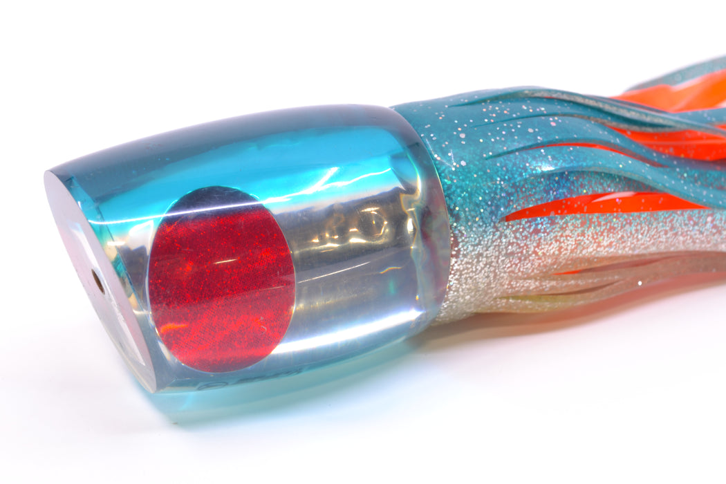 Crane Lures Silver Chrome Teal Back Classic Short Nosed Slant 14" 11oz Skirted New Pre-Owned GZE