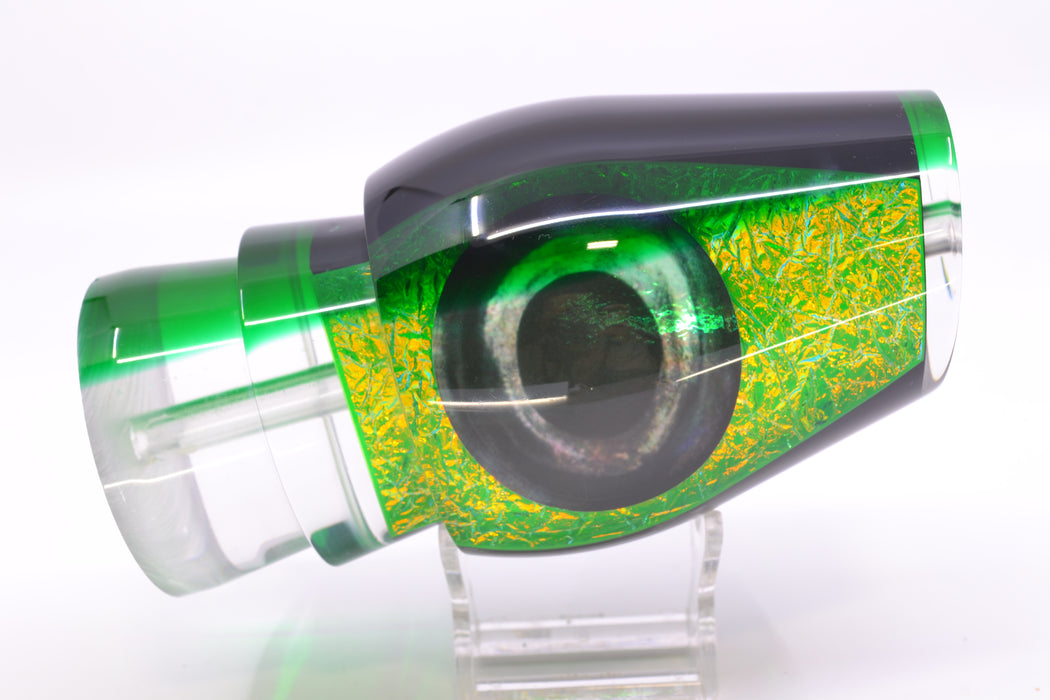 Moyes Lures Green Dichro Green Back Taxi Eyes Sumo Teaser 22oz GZE