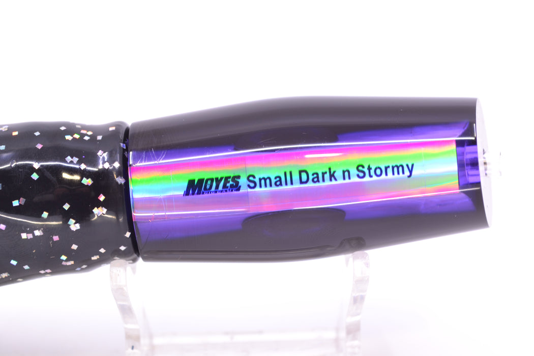 Moyes Lures Purple MOP Black Back Small Dark-N-Stormy 9" 4.5oz Skirted Black/Purple