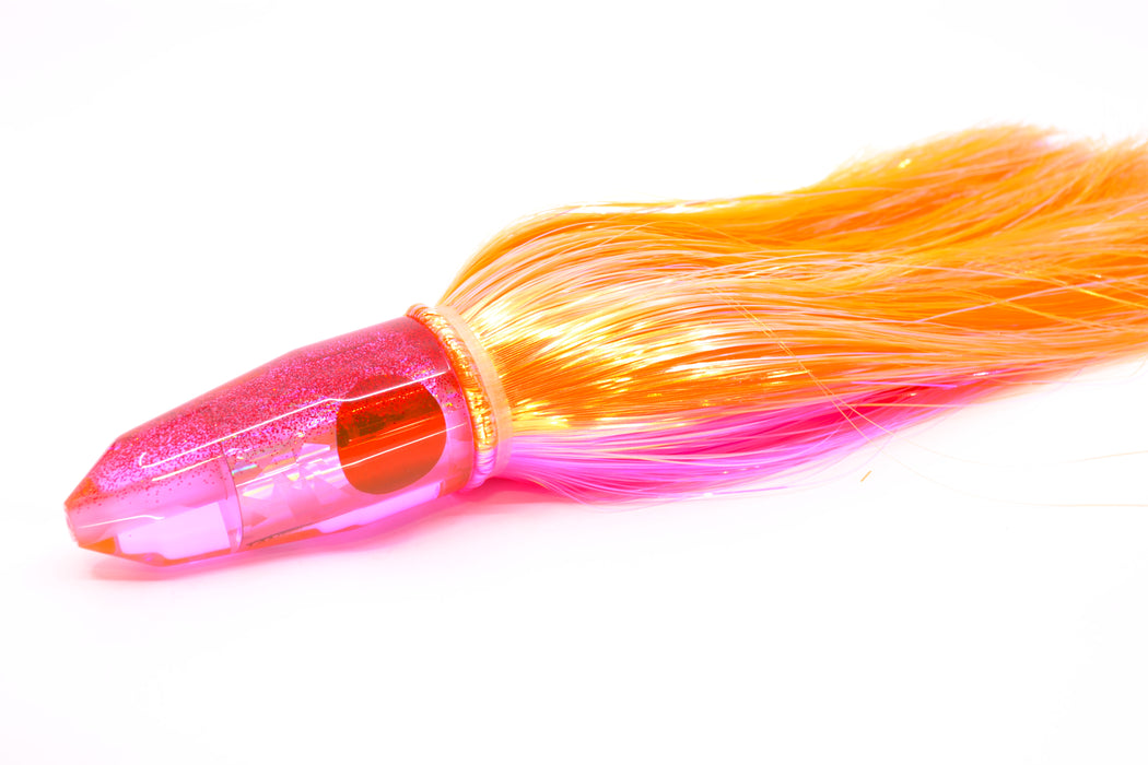 TANTRUM Lures Pink Rainbow Red Back Medium Bullet 9" 7oz Strobez Orange-Pink GZE
