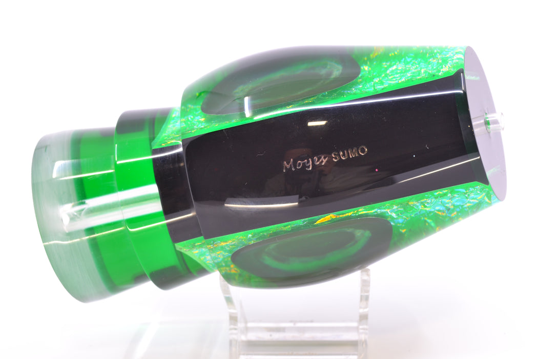 Moyes Lures Green Dichro Green Back Taxi Eyes Sumo Teaser 22oz GZE