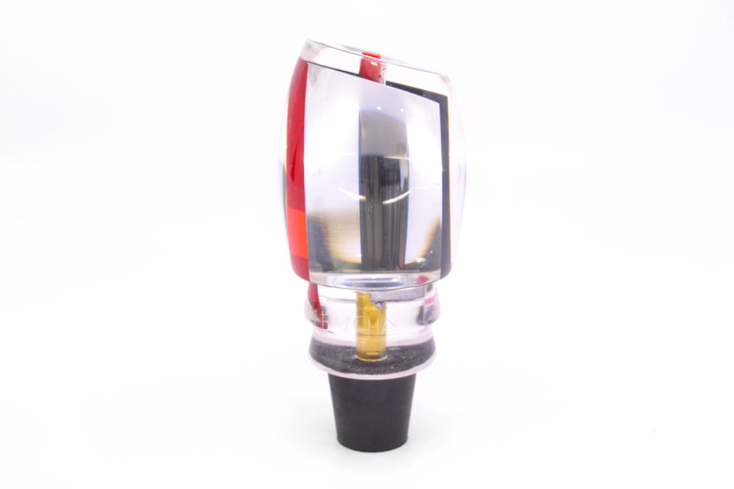 Aloha Lures Clear Mirrored Red Rainbow Back Bamboocha 12" 6.7oz