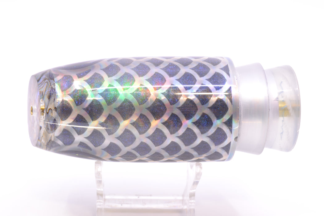 Joe Yee by KEGZ-Niiyama Collab Silver Rainbow Gray Scales Super Plunger 14" 7.2oz GZE