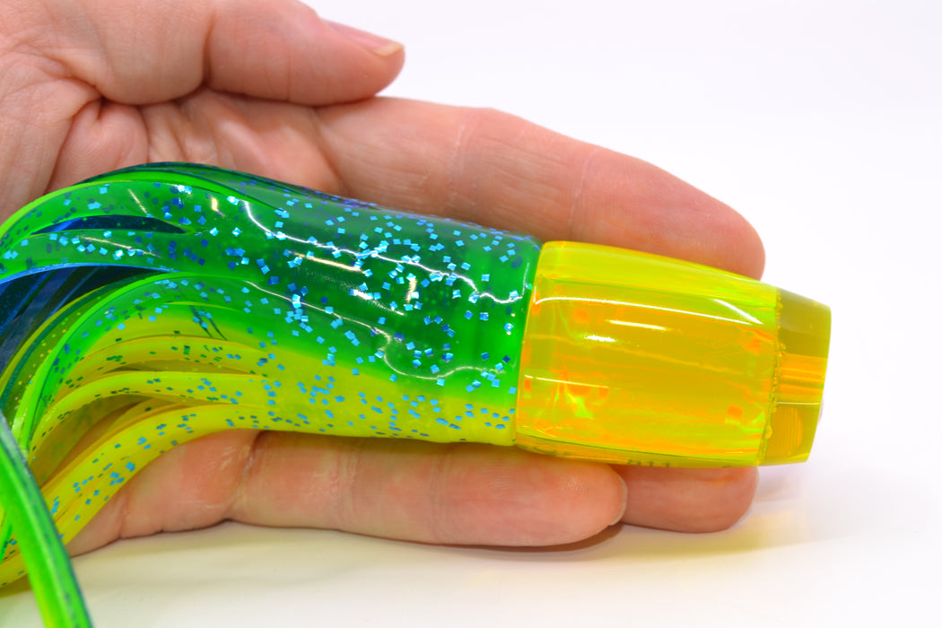 Koya Lures Yellow Rainbow JP 511 9" 4oz Skirted Mahi GZE