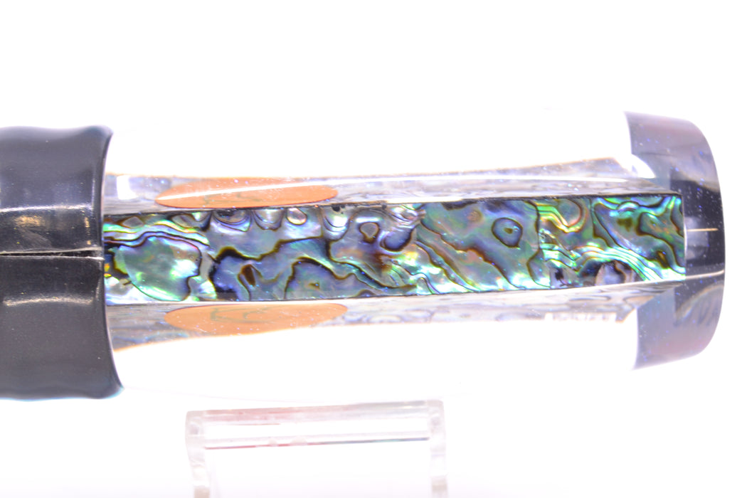 Bonze Lures Paua Shell Red Eyes Violator 14" 14.6oz Fire Tailz Vinyl Yellowfin