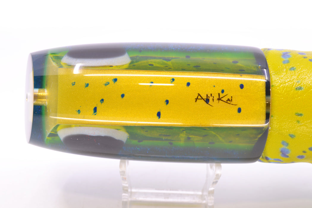 Ali'i Kai Lures Mahi MOP Blue-Green Chameleon Back XL Plunger 16" 15.5oz ALV Vinyl Mahi GZE